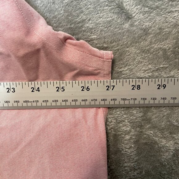 LL Bean Men Classic Preppy Traditional Fit Collared Button Down Dress Shirt 17.5 - Picture 8 of 12
